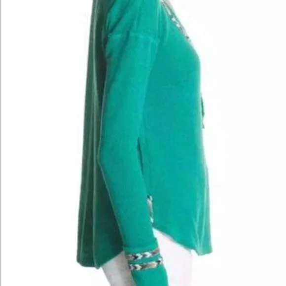 Free People Henley Thermal Button, Long Sleeve Top NWT - Picture 4 of 7